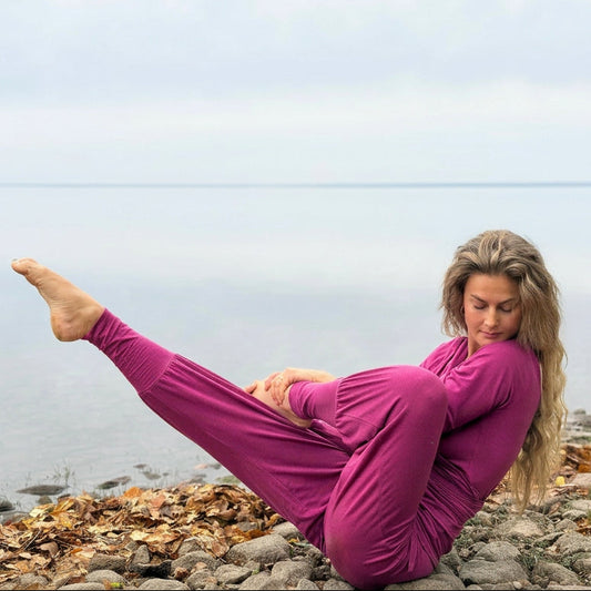 Baggy Ease yogabukse Fuchsia