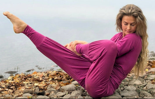 Baggy Ease yogabukse Fuchsia