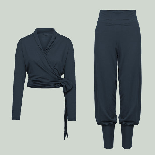 Sett Baggy Wrap Midnattsblå