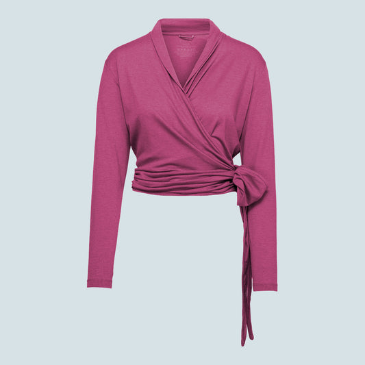 Wrap omslagsjakke Fuchsia