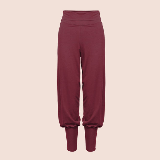 Baggy Ease yogabukse Cabernet