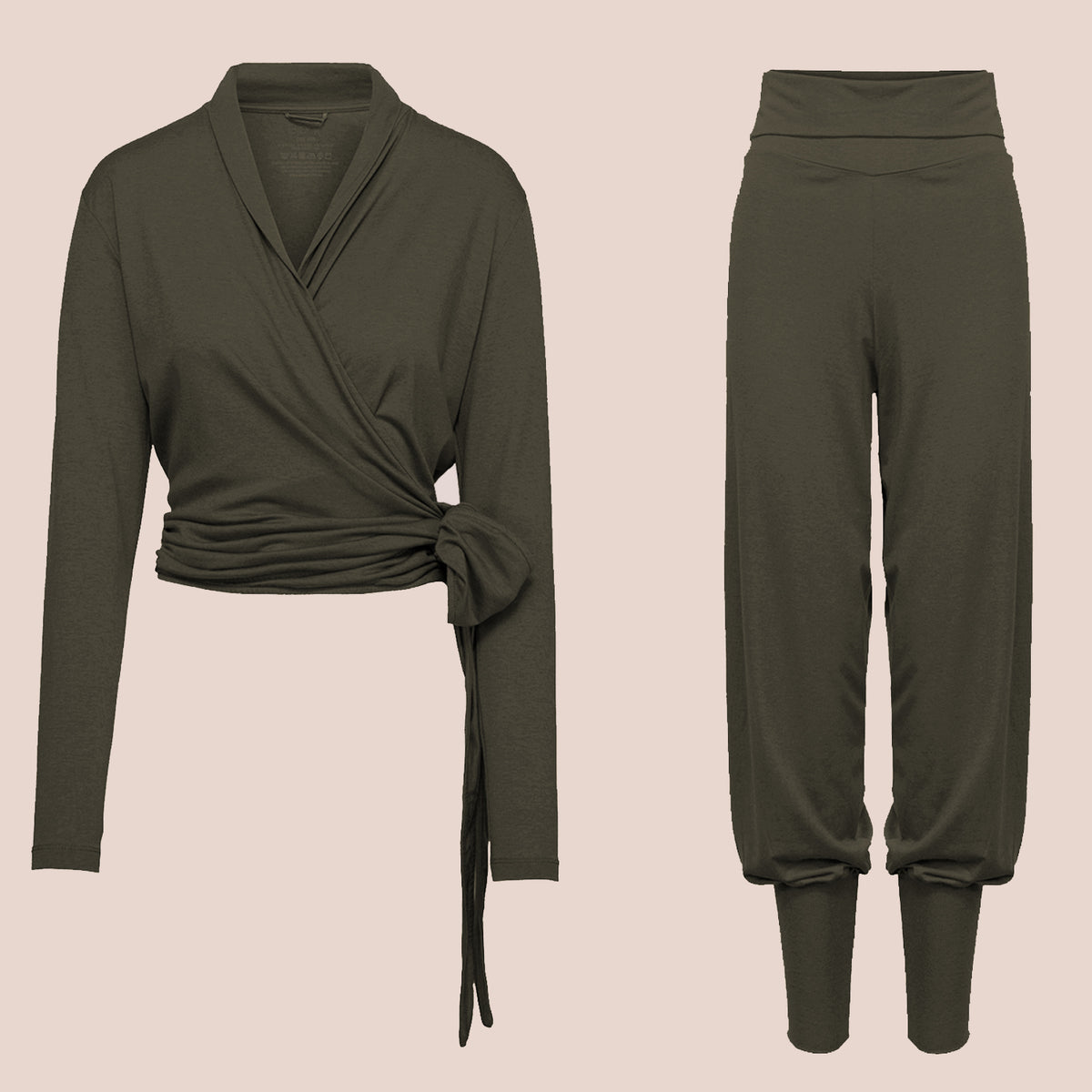Yogasett Ease Wrap olivenbrun