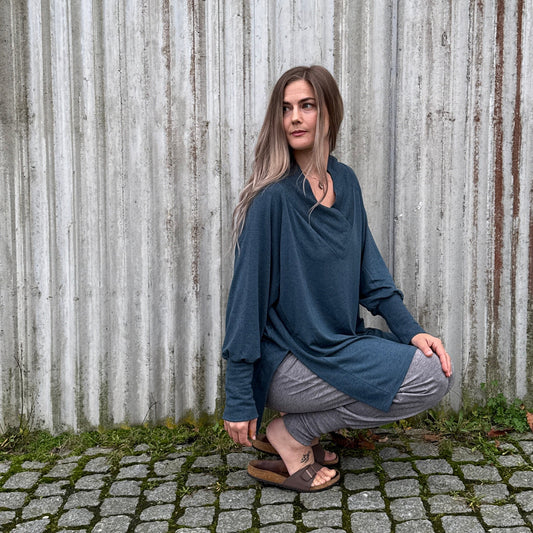 On the go genser med stor v-hals