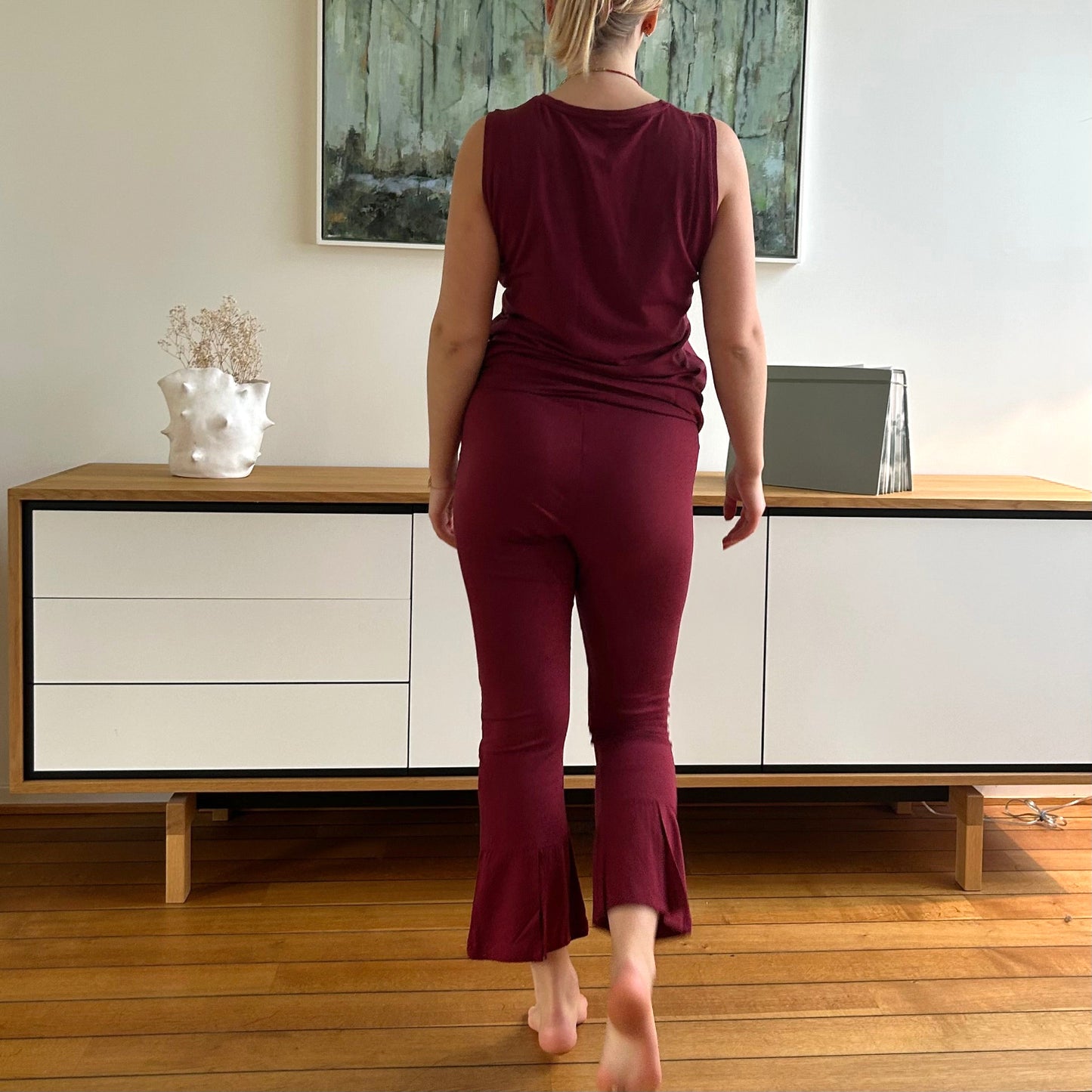 Flare cropped yogatights