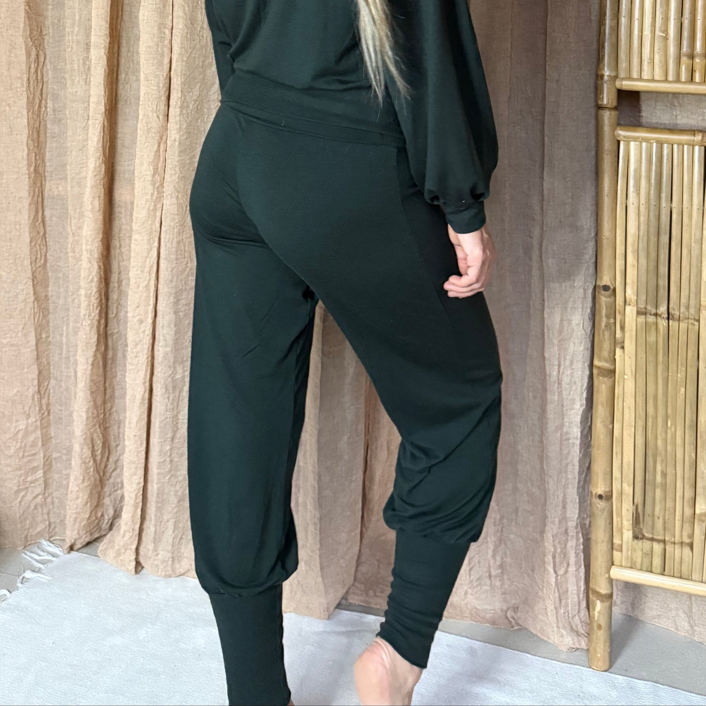 Baggy yogabukse Skoggrønn