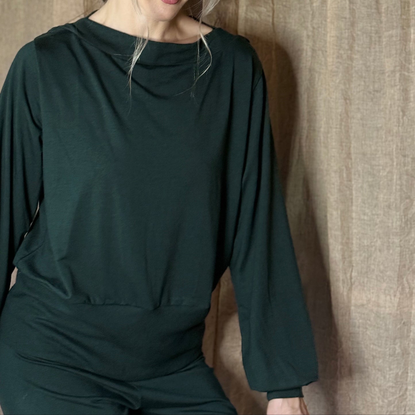 Sett Baggy Moment Skogsgrønn