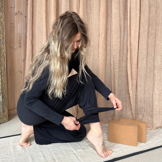 Sett Split Wrap Midnattsblå