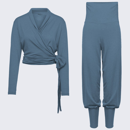 Sett Ease Wrap havblå