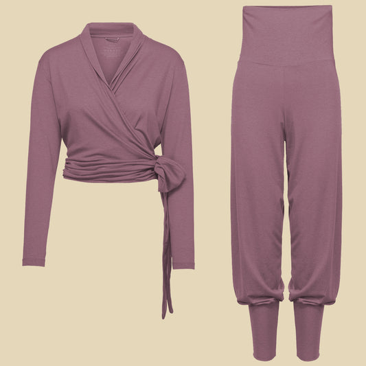 Yogasett Ease Wrap skogsbær