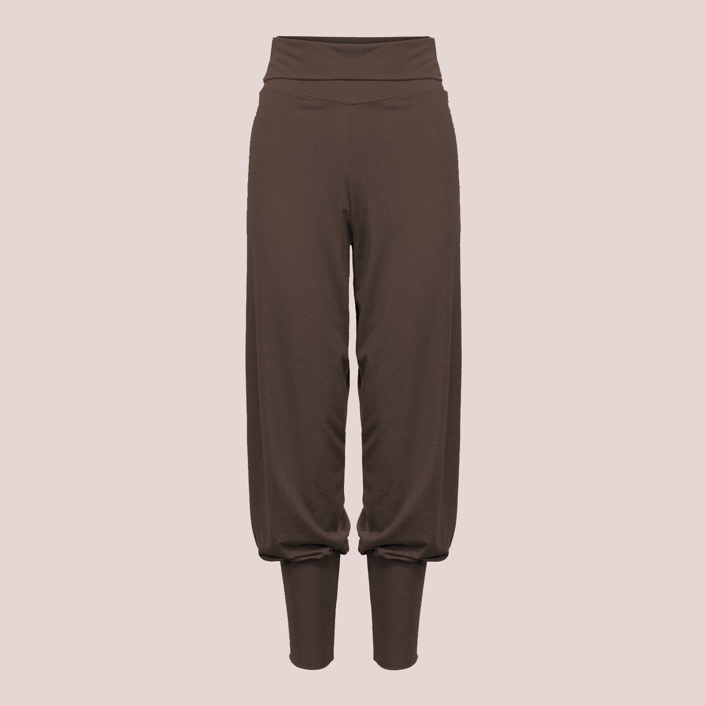 Baggy yogabukse Kastanje